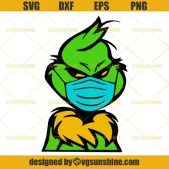 2020 Stink Stank Stunk Grinch Face Mask SVG, Grinch Christmas SVG, Grinch 2020 SVG, Quarantine Christmas 2020 SVG
