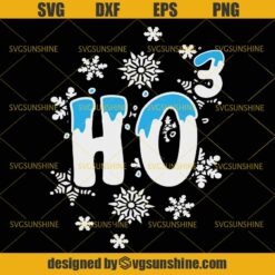 Ho3 Scientific Table Christmas SVG, Ho Ho Ho Science Christmas SVG