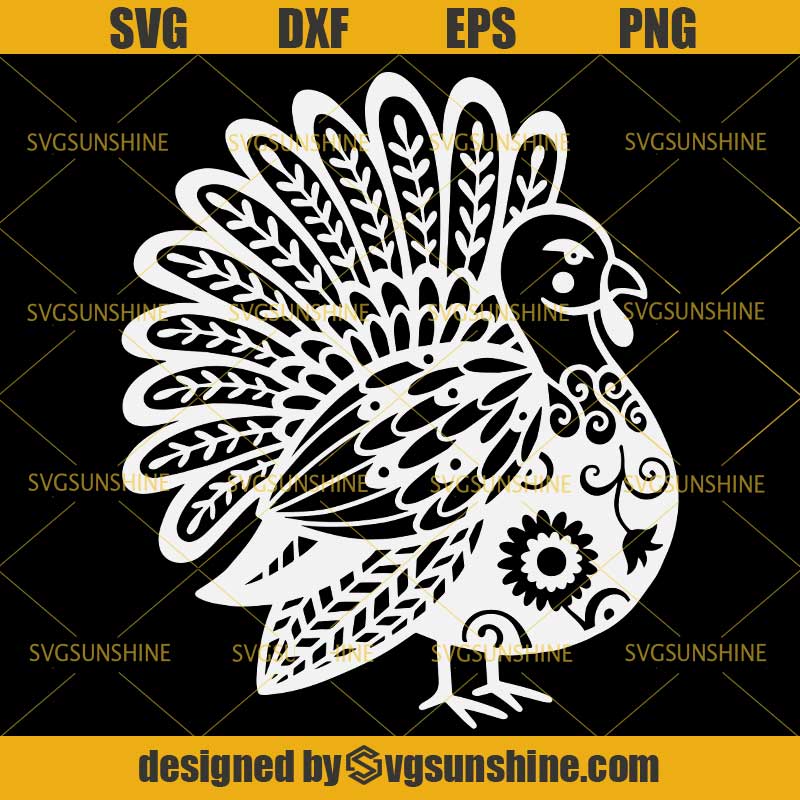 Download Turkey Mandala Svg Thanksgiving Svg Png Dxf Eps Svgsunshine PSD Mockup Templates