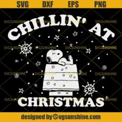 Snoopy Chillin At Christmas SVG, Peanuts Snoopy SVG, Christmas SVG DXF EPS PNG