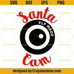 Santa Cam SVG, Santa Camera Christmas SVG PNG DXF EPS Cut Files Clipart Cricut