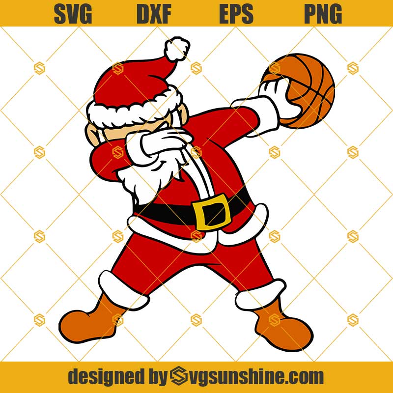Christmas SVG, Basketball Santa Christmas Xmas Sports SVG Cut File - WildSvg