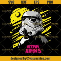 Stormtrooper Death Star Balloon SVG, Baby Stormtrooper SVG, Star Wars SVG PNG DXF EPS Cut Files