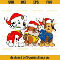 Paw Patrol Christmas SVG DXF EPS PNG