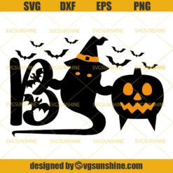 Boo Halloween SVG, Boo Ghost SVG DXF EPS PNG Cutting File for Cricut