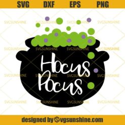 Hocus Pocus Halloween SVG DXF EPS PNG Cutting File for Cricut