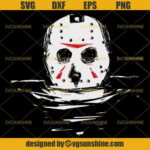 Jason Voorhees SVG, Crystal Lake SVG, Jason Mask SVG, Horror Movies Killers SVG DXF EPS PNG