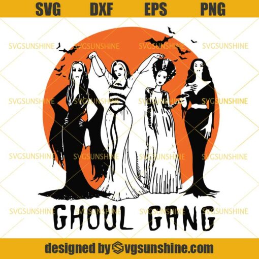 Witches Ghoul Gang SVG, Ghoul Gang Halloween SVG, Witches SVG, Halloween SVG, Hocus Pocus SVG