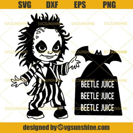 Baby Beetlejuice SVG DXF EPS PNG, Beetlejuice Halloween SVG