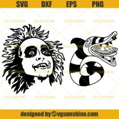 Beetlejuice Bundle SVG PNG DXF EPS Cut File, Horror Halloween SVG