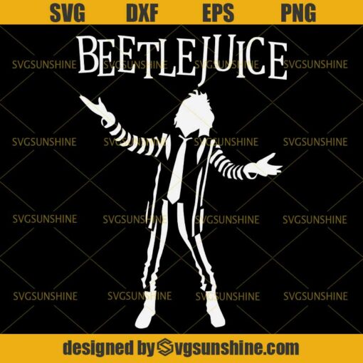 Beetlejuice SVG, Horror Halloween SVG, Scary Killer Movies SVG, Beetlejuice SVG Files for Cricut and Silhouette SVG