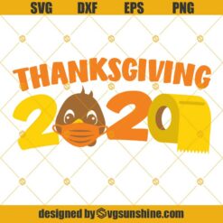 Thanksgiving 2020 Quarantine SVG, Turkey Face Mask SVG