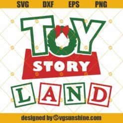 Christmas Toy Story Land Svg, Disney Christmas Svg
