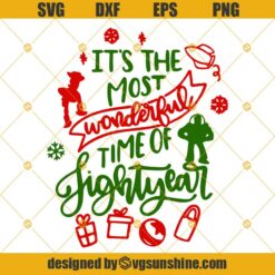 It’s The Most Wonderful Time Of Lightyear Svg, Disney Toy Story Christmas Svg