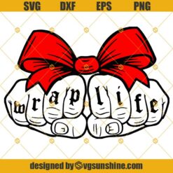 Wrap Life Gangsta Wrapper Funny Christmas Svg, Merry Christmas Svg Png Eps Dxf