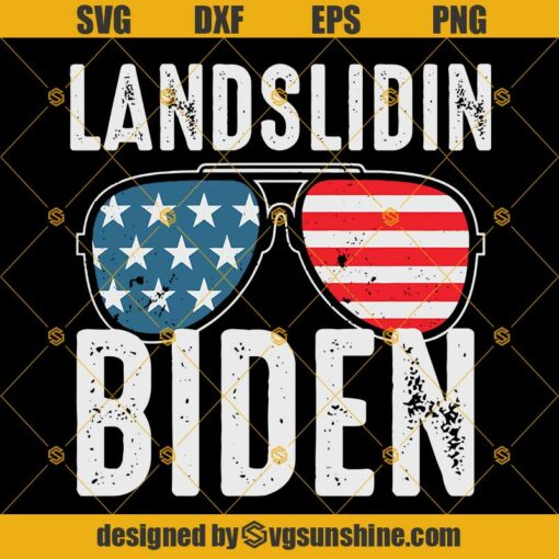 Landslidin Biden SVG PNG DXF EPS Cut Files Clipart Cricut