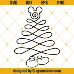 Mickey Christmas Tree SVG