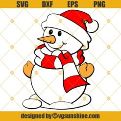Snowman SVG PNG DXF EPS, Snowman Clipart, Snowman Christmas SVG