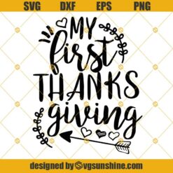 My First Thanksgiving SVG PNG DXF EPS