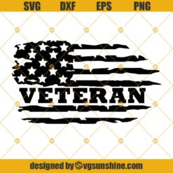 Veterans Day Svg, Distressed USA Flag Svg, Veteran USA Flag Svg, American Flag Svg