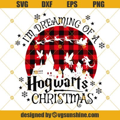 I'm Dreaming of A HogWarts Christmas Svg, Harry Potter Christmas Svg ...