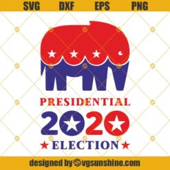 2020 United States of America Presidential Election Republican Elephant SVG, Trump 2020 SVG, Trumplican SVG