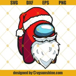 Among Us Christmas SVG, Among Us Santa SVG, Among Us SVG PNG DXF EPS