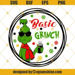 Basic Grinch Christmas SVG, The Grinch SVG, Christmas Grinch SVG PNG DXF EPS
