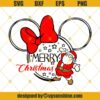 Disney Merry Christmas Santa Claus SVG, Mickey Head SVG, Minnie Christmas SVG PNG DXF EPS
