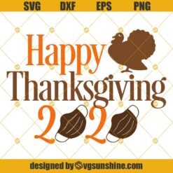 Happy Thanksgiving 2020 Face Mask SVG, Thanksgiving Quarantine SVG, Thanksgiving 2020 SVG