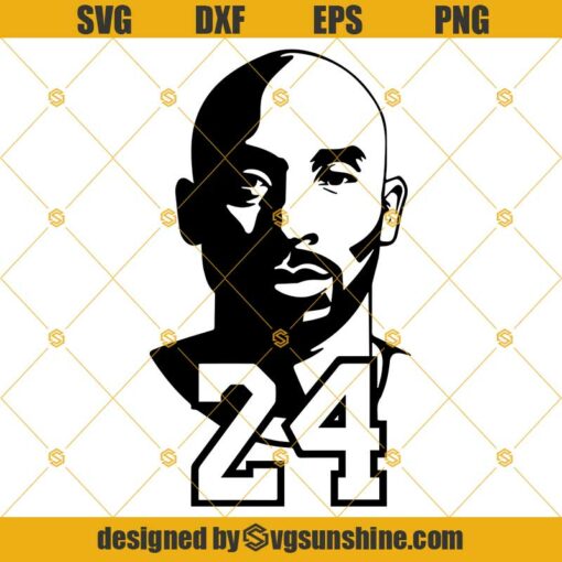 Kobe Bryant SVG, Mamba Digital Clip Art, NBA SVG, Lakers SVG, Mamba 24 SVG PNG DXF EPS