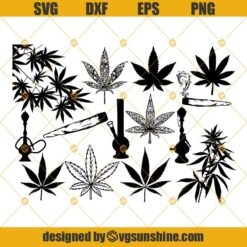 Weed SVG Bundle, Marijuana SVG Bundle, Cannabis SVG PNG DXF EPS Cut Files Clipart Cricut
