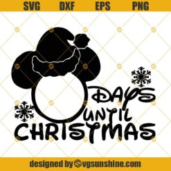 Disney Christmas Countdown Svg, Disney Countdown Svg, Disney Castle Christmas Svg Png Dxf Eps Cricut Silhouette