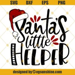 Santa’s Little Helper Svg, Kids Christmas SVG, Baby Boy Girl Christmas Svg