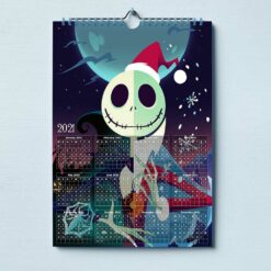 Jack Skellington 2021 Calendar Printable , Jack Skellington 2021 Calendar Template , Monthly Calendar, 2021 Monthly Planner , Nightmare Before Christmas 2021 Calendar Printable