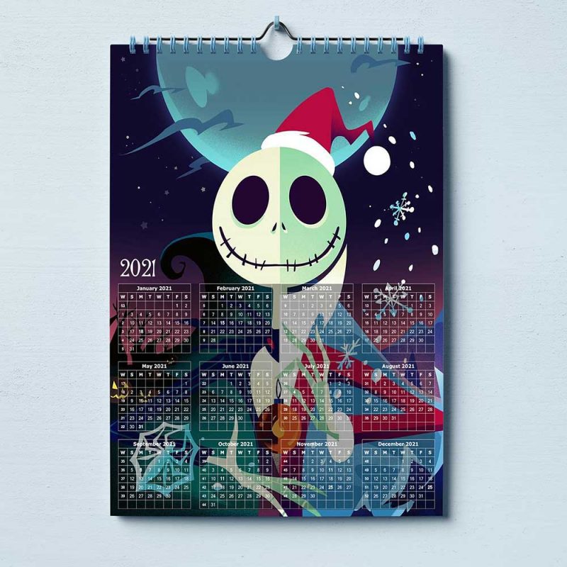 Jack Skellington 2021 Calendar Printable , Jack Skellington 2021