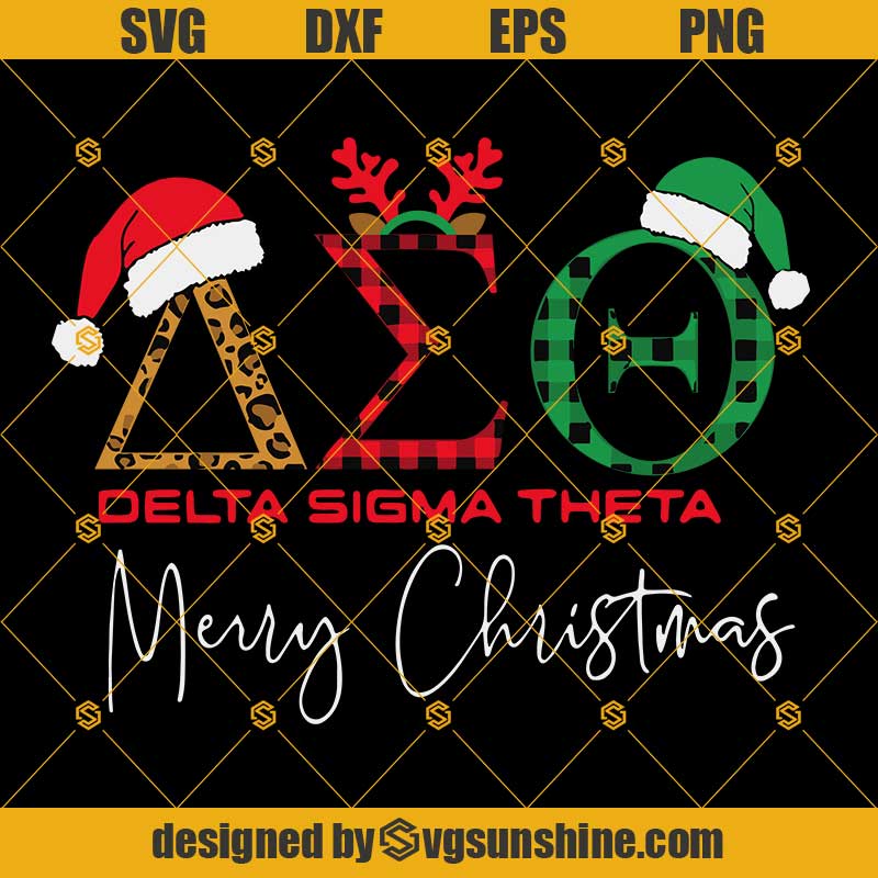 Merry Christmas Delta Sigma Theta Svg, Delta Sorority Svg, Delta Sigma