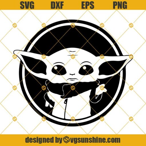 Baby Yoda SVG, Baby Yoda Clipart, Star Wars SVG, Mandalorian SVG Files ...