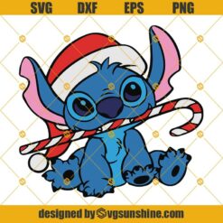 Stitch Christmas SVG, Lilo And Stitch SVG, Stitch Santa Hat SVG, Disney Christmas SVG, Stitch SVG, Merry Christmas SVG