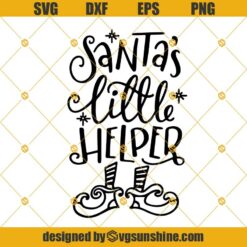 Santa’s Little Helper SVG, Kids Christmas SVG, Baby, Boy, Girl, Christmas Shirt SVG