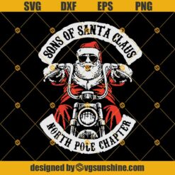 Santa Claus Monogram SVG, Santa Hat Legs Monogram SVG PNG DXF EPS Files