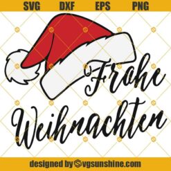 Frohe Weihnachten Merry Christmas Auf Deutsch German Germany Svg, Christmas svg, png, dxf, eps digital file, Merry Christmas Svg