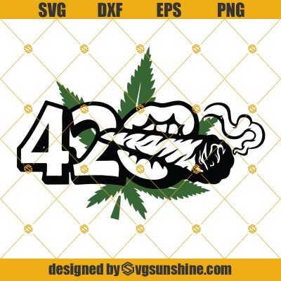 420 Lips Smoking Cannabis SVG, Smoking Weed SVG, Cannabis SVG, 420 SVG ...