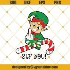 The Elf Did It SVG, Christmas SVG, Elf SVG, Elf Hat SVG
