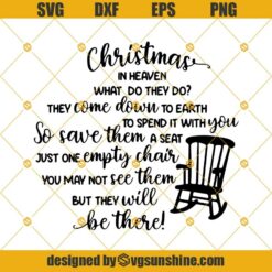 Christmas In Heaven SVG PNG DXF EPS Cut Files Clipart Cricut - Sunshine