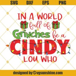 Cindy Lou Who SVG Bundle, Christmas Ball SVG, Merry Christmas SVG