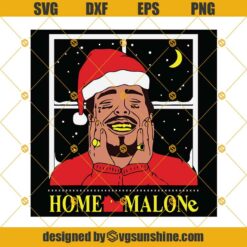 Home Malone Christmas Svg, Xmas Svg, Home Alone Svg, Post Malone Svg, Christmas Svg, Post Malone Santa Hat Svg Dxf Png Eps