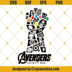 Avengers Gauntlet SVG, Avengers SVG Cut File Cricut