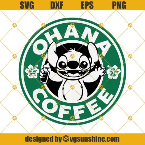 Ohana Coffee SVG, Stitch Starbucks Logo SVG, Lilo And Stitch SVG, Disney Starbucks SVG, Stitch SVG, Starbucks Coffee Cup SVG