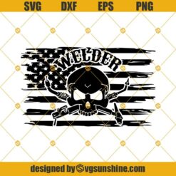 Welder SVG, USA Flag Welder SVG, Welding Helmet SVG, Welder American Flag SVG PNG DXF EPS